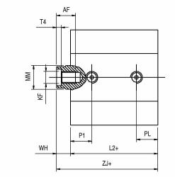 MAGNETIC SHORT STROKE CYLINDER STROKE Ø 80 MM 10 MM ISO   REF. AIGNEP BB0800010